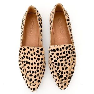 New Madewell Dotted Calf Hair Mules Size 7
